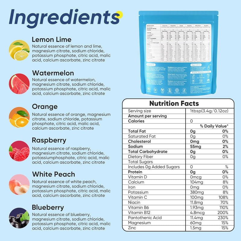 vitalharvest-36-sticks-electrolytes-powder-packets-6-flavors-sugar-free-hydration-packets-electrolyte-liquid-daily-iv-drink-mix-with-lemon-lime-watermelon-orange-raspberry-white-peach-blueberry-2