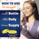 vitamatic-2-pack-icelandic-cod-liver-oil-capsules-1250mg-120-softgels-lemon-flavor---promotes-cardiovascular-health-3