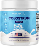 vitamatic-bovine-colostrum-powder---50-highest-igg---supplement-for-gut-health-hair-growth-beauty-muscle-recovery-immune-support---easy-to-mix---unflavored---60-servings-1