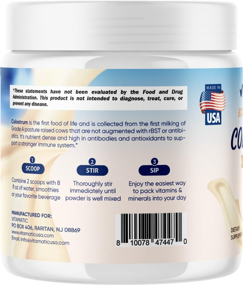 vitamatic-bovine-colostrum-powder---supplement-for-gut-health-hair-growth-beauty-muscle-recovery-immune-support---easy-to-mix---30-servings-30-servings-vanilla-3