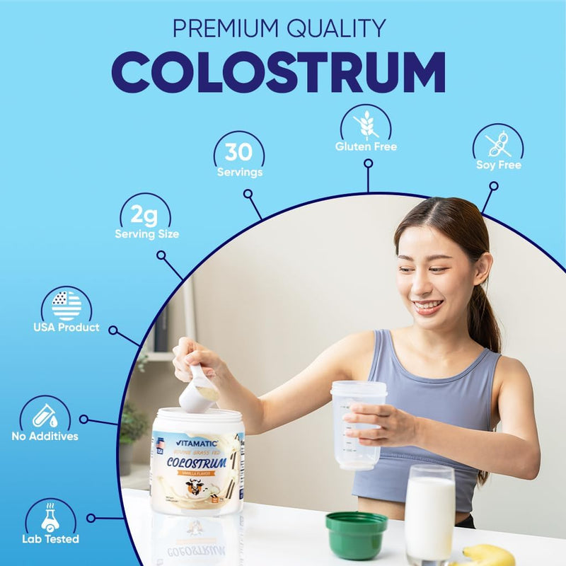 vitamatic-bovine-colostrum-powder---supplement-for-gut-health-hair-growth-beauty-muscle-recovery-immune-support---easy-to-mix---30-servings-30-servings-vanilla-5