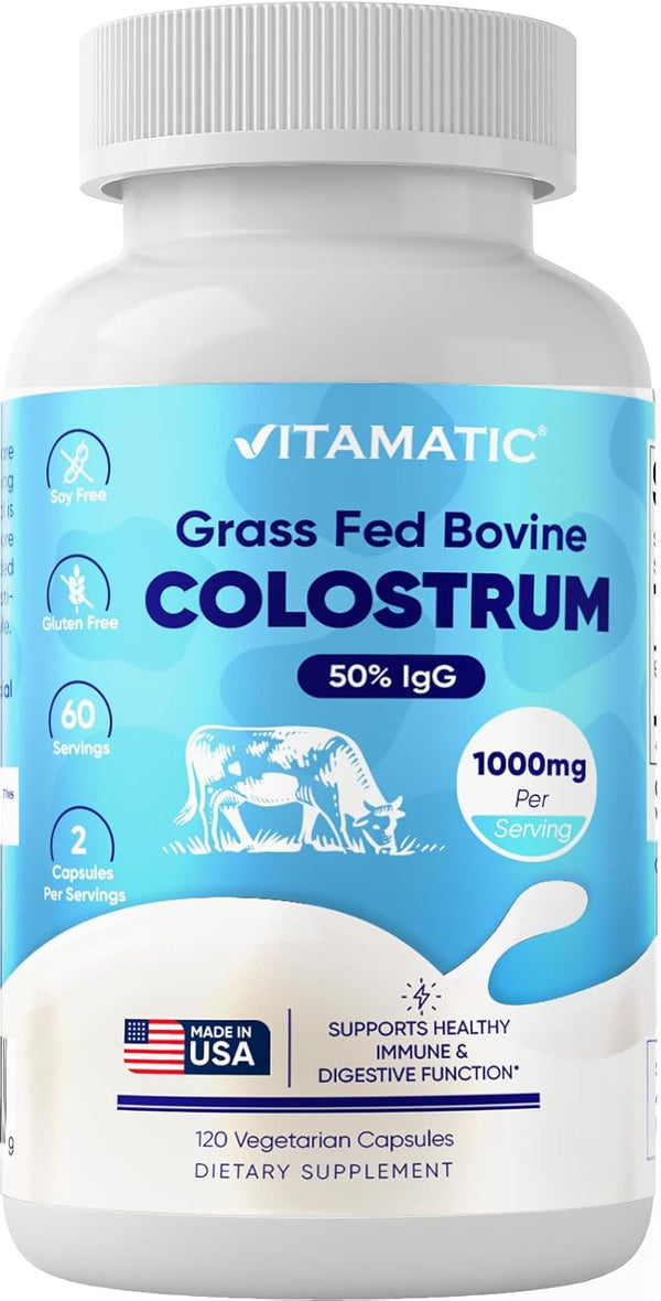 vitamatic-bovine-colostrum-supplement-1000-mg-per-serving---50-highest-igg---supplement-for-gut-health-hair-growth-beauty-muscle-recovery-immune-support---120-capsules-1