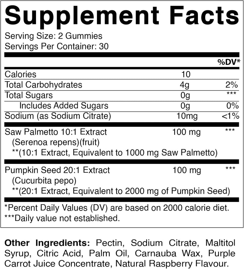vitamatic-sugar-free-saw-palmetto-with-pumpkin-seed-3000-mg-equivalent-per-serving-natural-raspberry-flavor-60-gummies-2