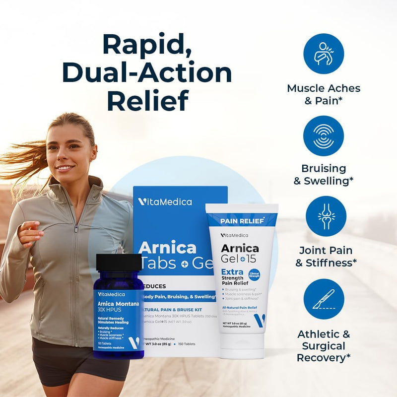 vitamedica-arnica-montana-tablets-arnica-gel-bundle-for-natural-pain-bruising-and-swelling---150-rapid-dissolve-tablets-3-ounce-water-based-gel---made-in-usa-2
