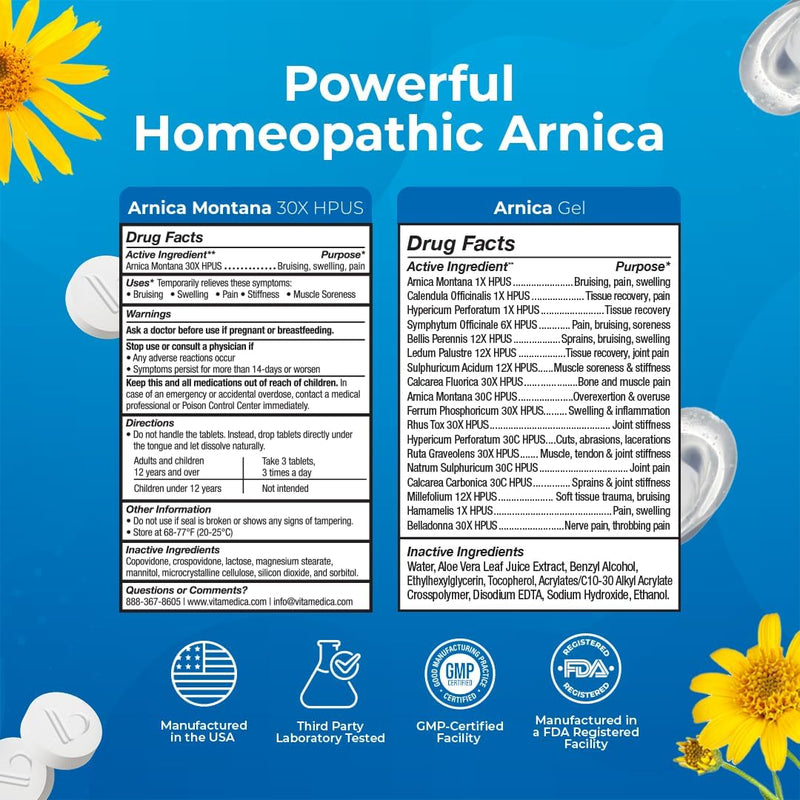 vitamedica-arnica-montana-tablets-arnica-gel-bundle-for-natural-pain-bruising-and-swelling---150-rapid-dissolve-tablets-3-ounce-water-based-gel---made-in-usa-4