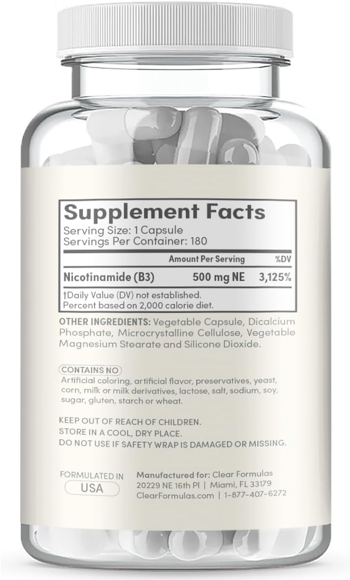 vitamin-b3-nicotinamide-500mg---high-absorption-form-of-vitamin-b3-niacin-flush-free-for-hear-skin-brain-and-energy-support---nad-precursor---made-in-a-cgmp-american-facility-180-servings-3