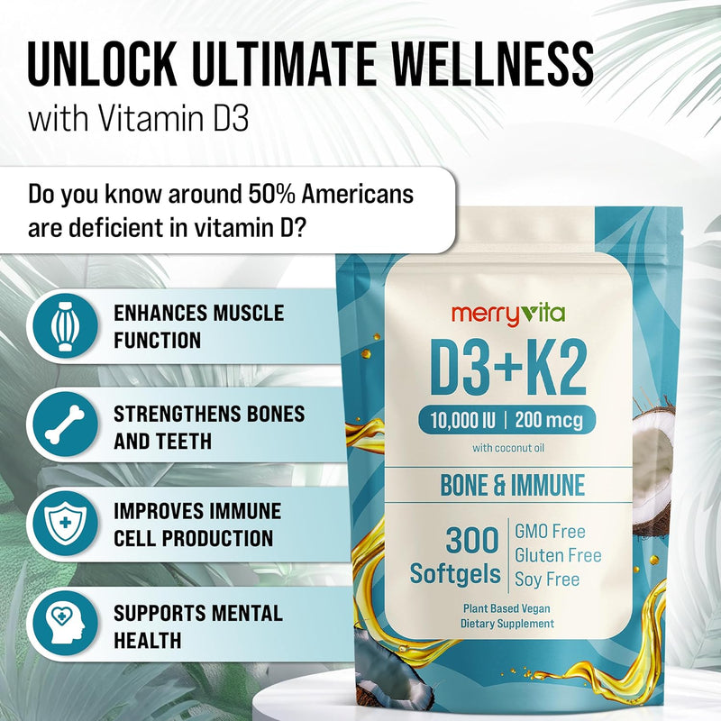 vitamin-d3-k2-300-softgels-10000-iu-200-mcg-k2-mk7-plant-based-vegan-non-gmo-gluten-free-coconut-oil-immune-bone-muscle-support-d3-con-k2-vitamina-supplement-3