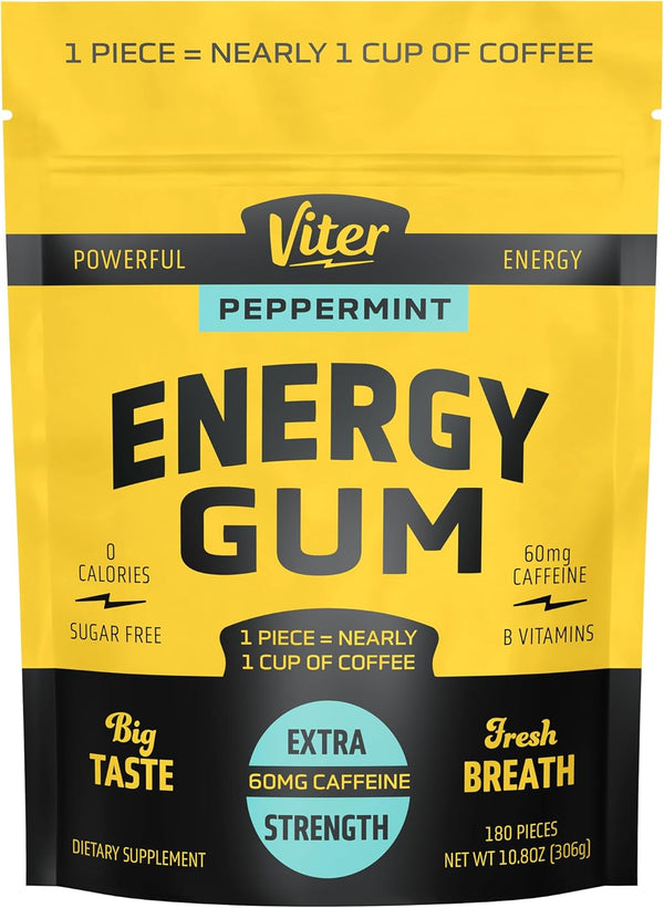 viter-energy-60mg-caffeine-gum-peppermint-flavor-180-pieces---sugar-free-vitamin-b3-b6-b9-b12-zero-calories-caffeinated-energy-chews-nootropic-focus-supplement-for-men-women-1