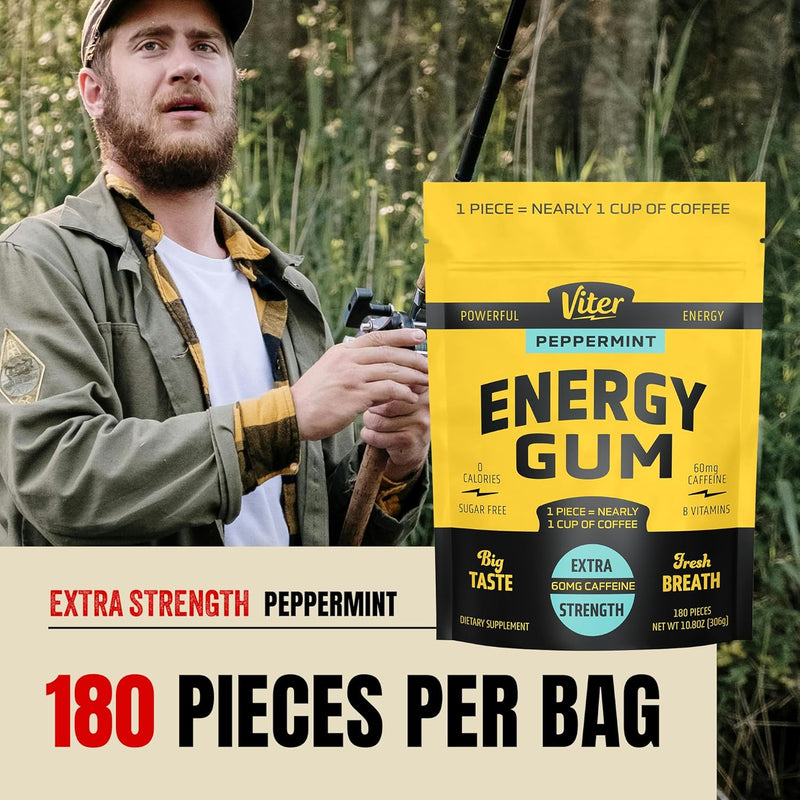 viter-energy-60mg-caffeine-gum-peppermint-flavor-180-pieces---sugar-free-vitamin-b3-b6-b9-b12-zero-calories-caffeinated-energy-chews-nootropic-focus-supplement-for-men-women-3