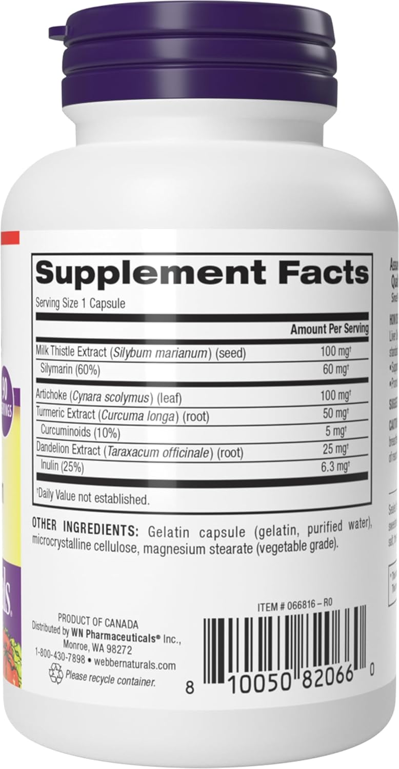 webber-naturals-liver-detox-cleanse-with-silymarin-milk-thistle-artichoke-turmeric-and-dandelion-extract-90-capsules-herbal-supplement-digestive-support-dairy-gluten-free-5