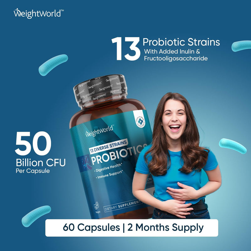 weightworld-probiotics-for-women-men-50-billion-cfu---third-party-tested---60-capsules-2-month-supply---13-probiotic-strains-with-inulin-fructooligosaccharide---digestive-health-immune-support-2