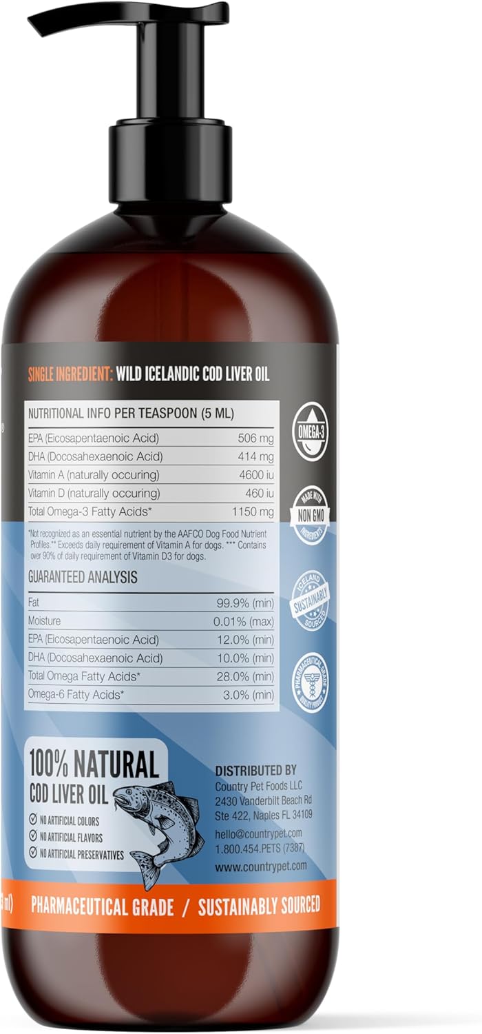 wild-caught-pure-cod-liver-oil-16oz-highest-omega-3-1150mgtsp-highest-purity-high-epadha-vitamin-a-d---reduces-itching-healthy-skin-coat-mobility-bpa-free-pump-incl-3