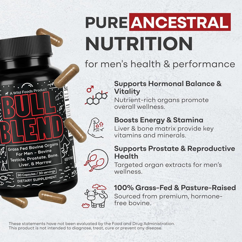 wild-foods-mens-vitality-formula-grass-fed-bovine-supplement-beef-liver-capsules-with-testicle-prostate-whole-bone-primal-and-carnivore-diet-approved-organ-meat-capsules-30-day-supply-3