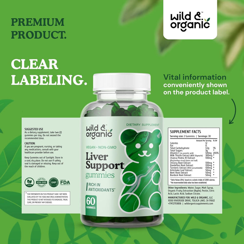 wild-organic-liver-support-gummies---milk-thistle-dandelion-root-extract-for-liver-cleanse-detox---60-silymarin-milk-thistle-gummies---vegan-non-gmo-herbal-supplement-8