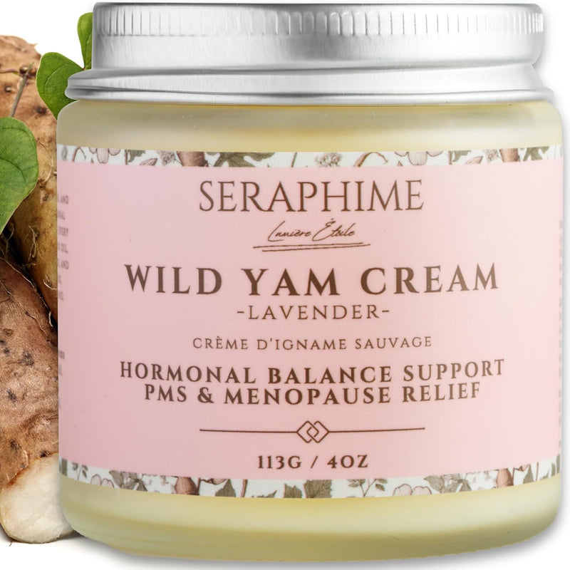 wild-yam-cream-for-hormone-balance---gift-for-mom---menopause-and-pms-support-for-women---wild-yam-balancing-cream---hot-flashes-night-sweats-mood-swings-low-energy---lavender-4oz-1