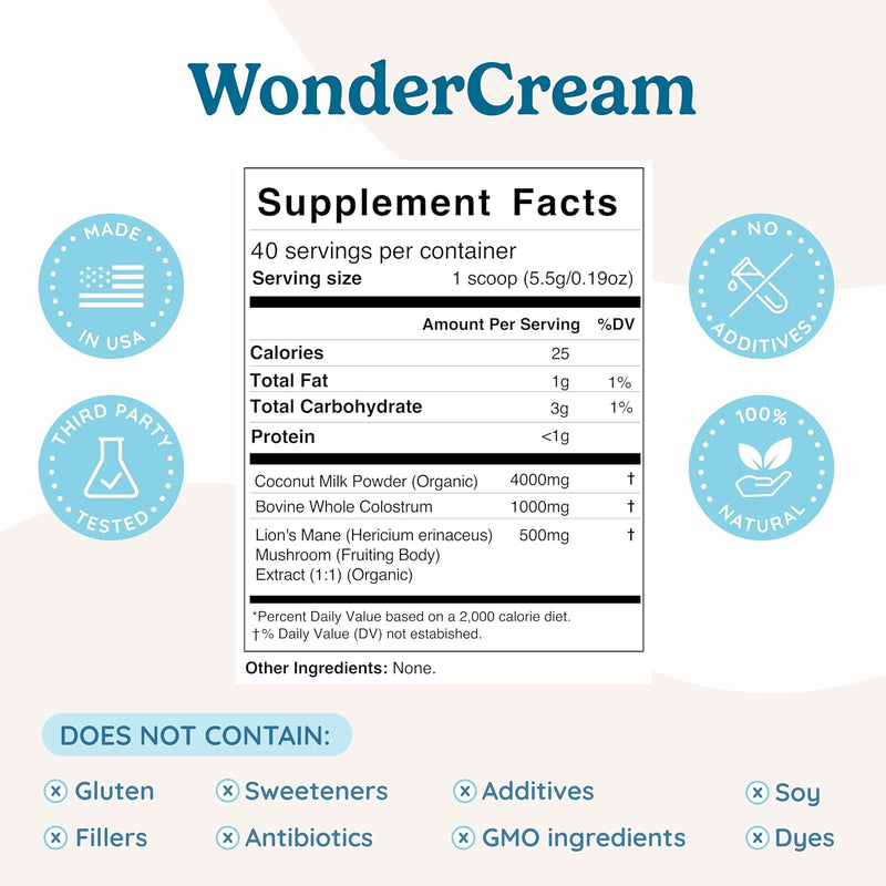 wondercow-bovine-colostrum-superfood-creamer-supplement-powder-worganic-lions-mane-mushroom-coconut-milk-powder-mcts-functional-sugar-free-keto-coffee-smoothie-drink-mix-unsweetened-2