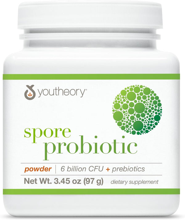 youtheory-spore-probiotic-powder---vegan-gut-health-supplement-for-men-women---6-billion-cfu---dairy-soy-gluten-free---345-oz-1
