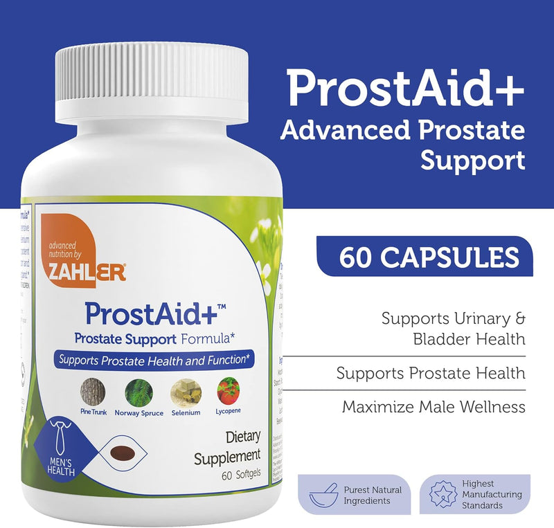 zahler-prostaid-prostate-supplements-for-men-with-lycopene-norway-spruce-for-urine-flow-prostate-support---made-in-usa-kosher---prostate-health-supplements-for-men-60-vegetarian-softgels-2