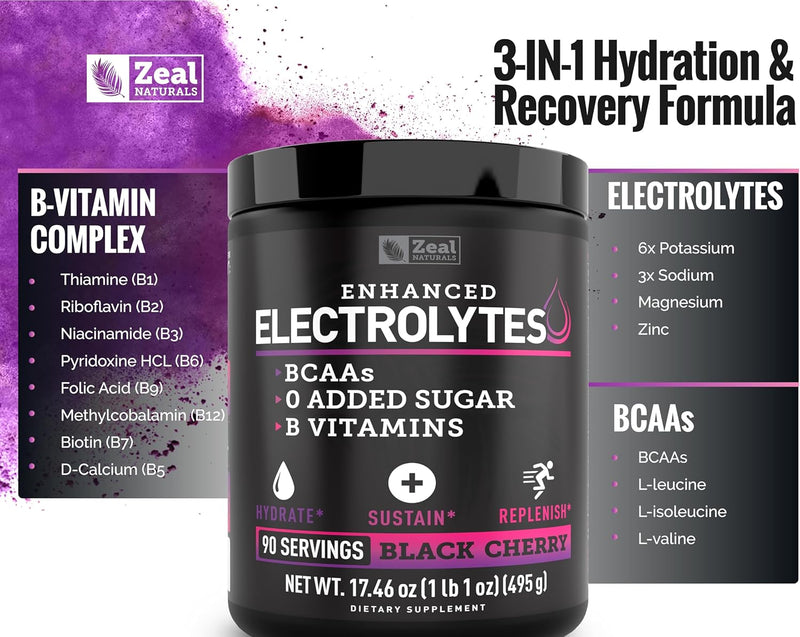 zeal-naturals-electrolyte-powder-recovery-drink-90-servings-black-cherry-w-0-sugar-bcaas-b-vitamins-electrolyte-supplement-w-potassium-zinc-magnesium-for-hydration---keto-electrolytes-5