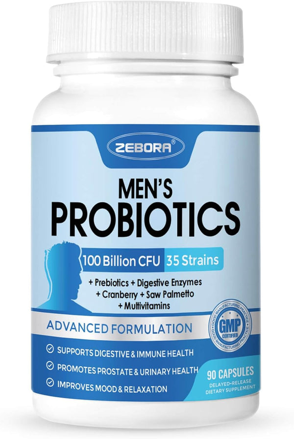 zebora-probiotics-for-men-100-billion-cfu---probiotics-for-digestive-health-mens-probiotic-supplement-prebiotics-enzymes-for-prostate-health-with-saw-palmetto-90-veg-capsules-1
